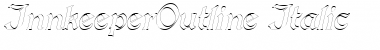 Download InnkeeperOutline Italic Font Title Preview