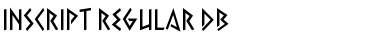 Download Inscript DB Regular Font Title Preview
