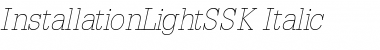 Download InstallationLightSSK Italic Font Title Preview