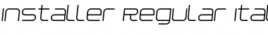 Download Installer Regular Italic Font Title Preview