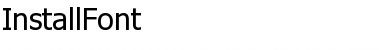 Download InstallFont Regular Font Title Preview