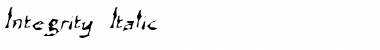 Download Integrity Italic Font Title Preview