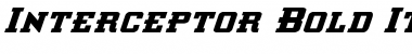 Download Interceptor Bold Italic Bold Italic Font Title Preview