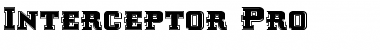 Download Interceptor Pro Pro Font Title Preview