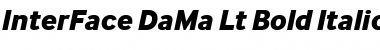 Download InterFace DaMa Lt Bold Italic Font