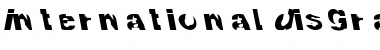 Download InternationalDisgrace Regular Font Title Preview