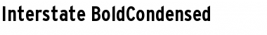 Download Interstate BoldCondensed Font Title Preview