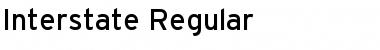 Download Interstate Regular Font Title Preview