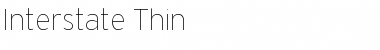 Download Interstate Regular Font Title Preview