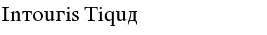 Download Intouris Tiqua Font Title Preview