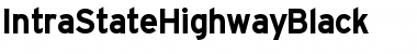 Download IntraStateHighwayBlack Regular Font Title Preview