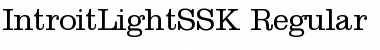 Download IntroitLightSSK Regular Font Title Preview