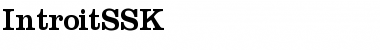 Download IntroitSSK Regular Font Title Preview