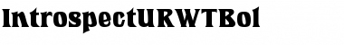 Download IntrospectURWTBol Regular Font Title Preview