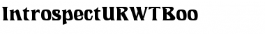 Download IntrospectURWTBoo Regular Font Title Preview