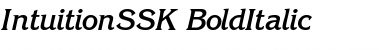 Download IntuitionSSK BoldItalic Font Title Preview