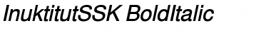 Download InuktitutSSK BoldItalic Font Title Preview