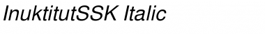 Download InuktitutSSK Italic Font Title Preview