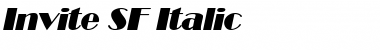 Download Invite SF Italic Font Title Preview