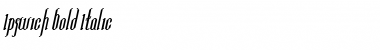 Download Ipswich Bold Italic Font Title Preview
