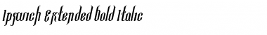 Download IpswichExtended Bold Italic Font Title Preview