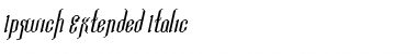 Download IpswichExtended Italic Font Title Preview