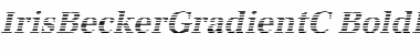 Download IrisBeckerGradientC BoldItalic Font Title Preview