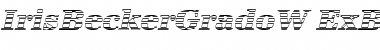 Download IrisBeckerGradoW-ExBold Italic Font Title Preview