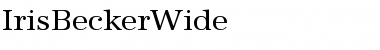 Download IrisBeckerWide Regular Font Title Preview