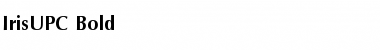 Download IrisUPC Bold Font Title Preview