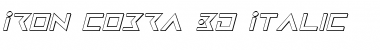 Download Iron Cobra 3D Italic Italic Font Title Preview