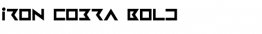 Download Iron Cobra Bold Bold Font Title Preview
