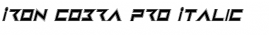 Download Iron Cobra Pro Italic Italic Font Title Preview