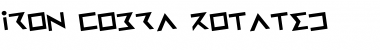 Download Iron Cobra Rotated Regular Font Title Preview
