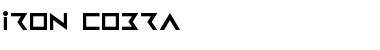 Download Iron Cobra Regular Font Title Preview