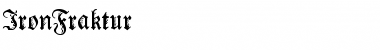 Download IronFraktur Regular Font Title Preview