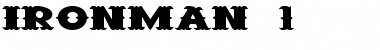Download Ironman 1 Regular Font Title Preview