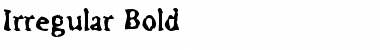 Download Irregular Bold Regular Font Title Preview