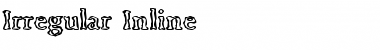 Download Irregular Inline Regular Font Title Preview