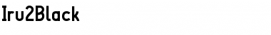 Download Iru2Black Regular Font Title Preview