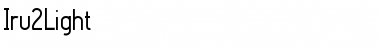 Download Iru2Light Regular Font Title Preview