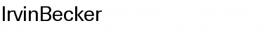 Download IrvinBecker Regular Font Title Preview