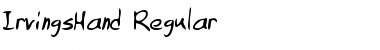 Download IrvingsHand Regular Font Title Preview
