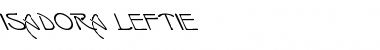 Download Isadora Leftie Regular Font Title Preview