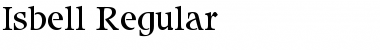 Download Isbell Regular Font Title Preview