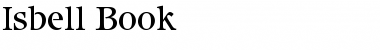 Download Isbell-Book Book Font Title Preview