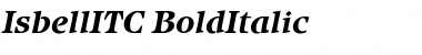 Download IsbellITC Bold Italic Font Title Preview