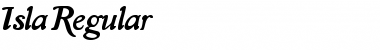 Download Isla Regular Font Title Preview