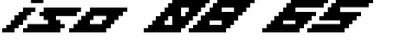 Download iso 08_65 Regular Font Title Preview