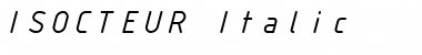 Download ISOCTEUR Italic Font Title Preview